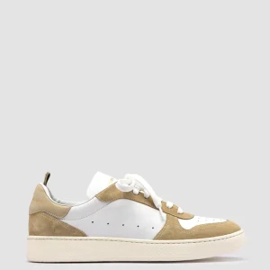 Officine Creative MOWER 008 - White Leather And Suede Low Top Sneakers