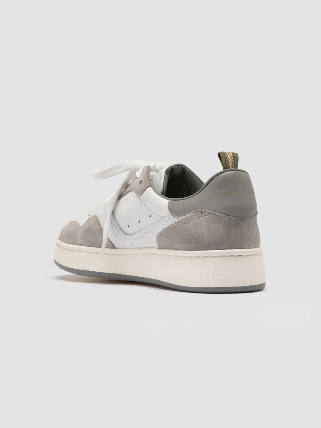 Women Officine Creative MOWER 120 - White Leather And Suede Low Top Sneakers