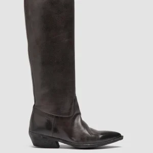 Women Officine Creative NOELIE DD 104 - Grey Leather Pull On Boots