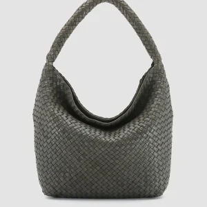 Women Officine Creative OC CLASS 9 - Green Woven Leather Tote Bag