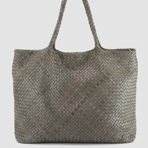 Women Officine Creative OC CLASS 35 Woven - Green Woven Leather Shoulder Bag