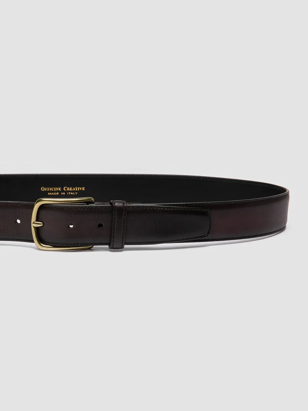 Officine Creative OC STRIP 04 - Brown Leather Belt