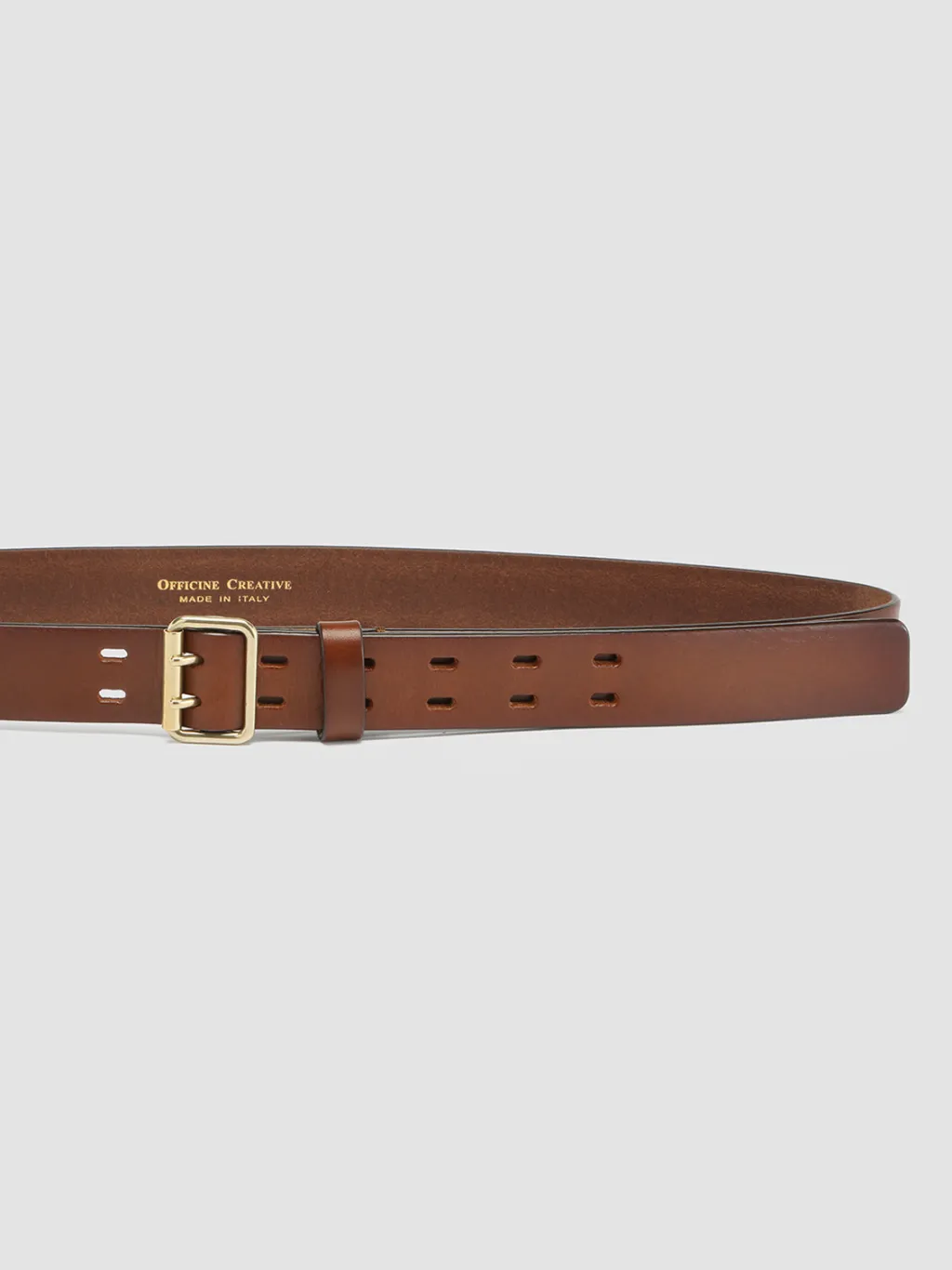 Officine Creative OC STRIP 051 - Brown Leather Belt