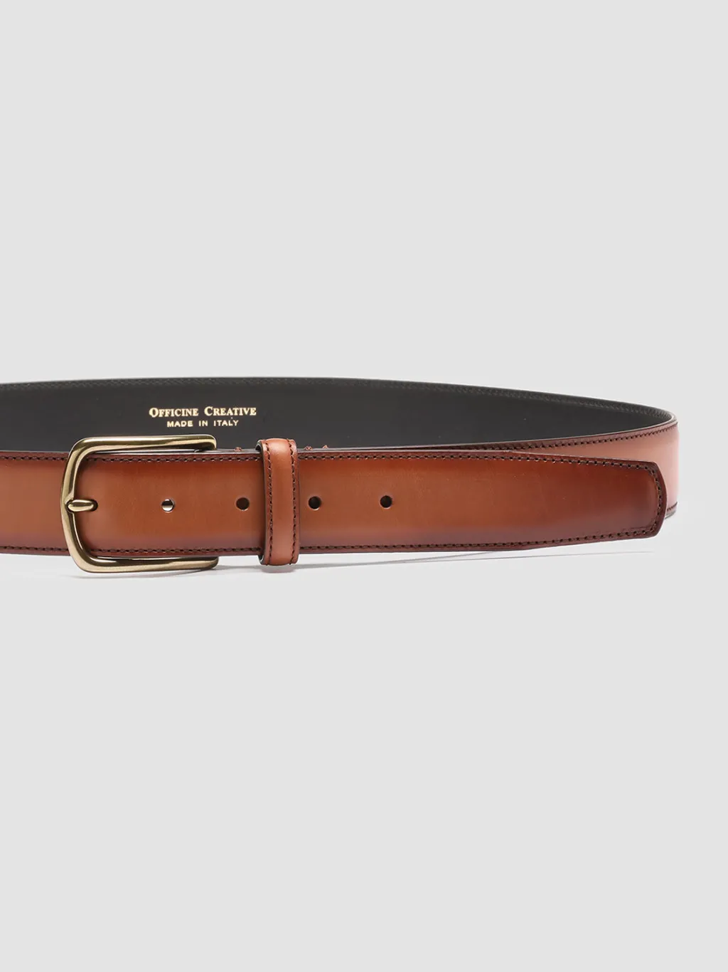 Officine Creative OC STRIP 04 - Brown Leather Belt