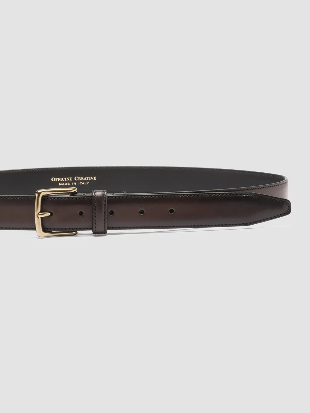 Officine Creative OC STRIP 05 - Brown Leather Belt