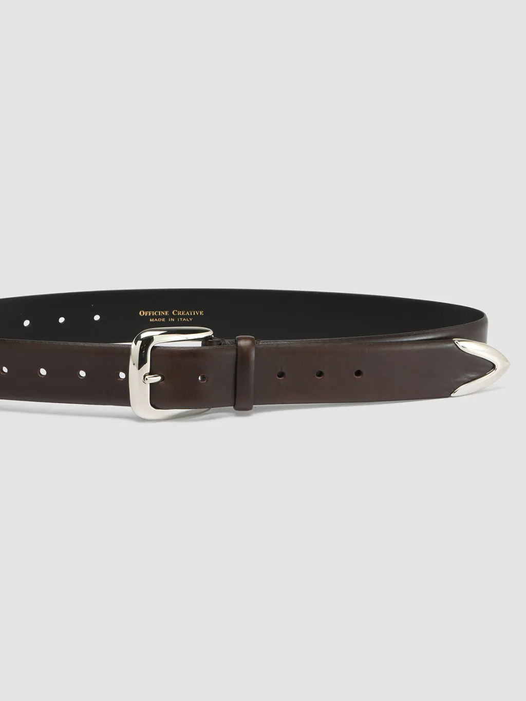 Officine Creative OC STRIP 052 - Brown Leather Belt