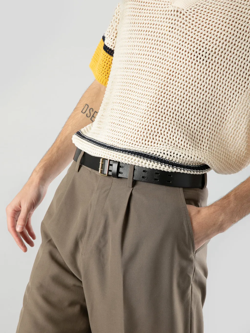 Officine Creative OC STRIP 051 - Brown Leather Belt