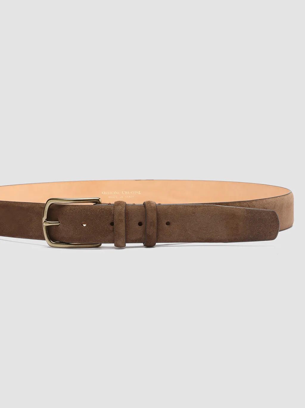 Officine Creative OC STRIP 33 - Brown Suede Belt