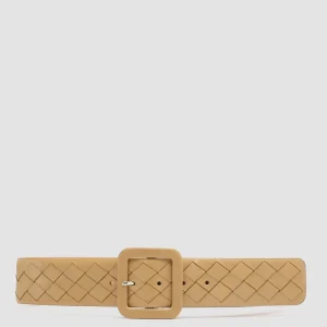 Women Officine Creative OC STRIP 059 - Brown Woven Leather Belt