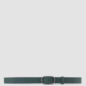 Officine Creative OC STRIP 047 - Green Leather Belt