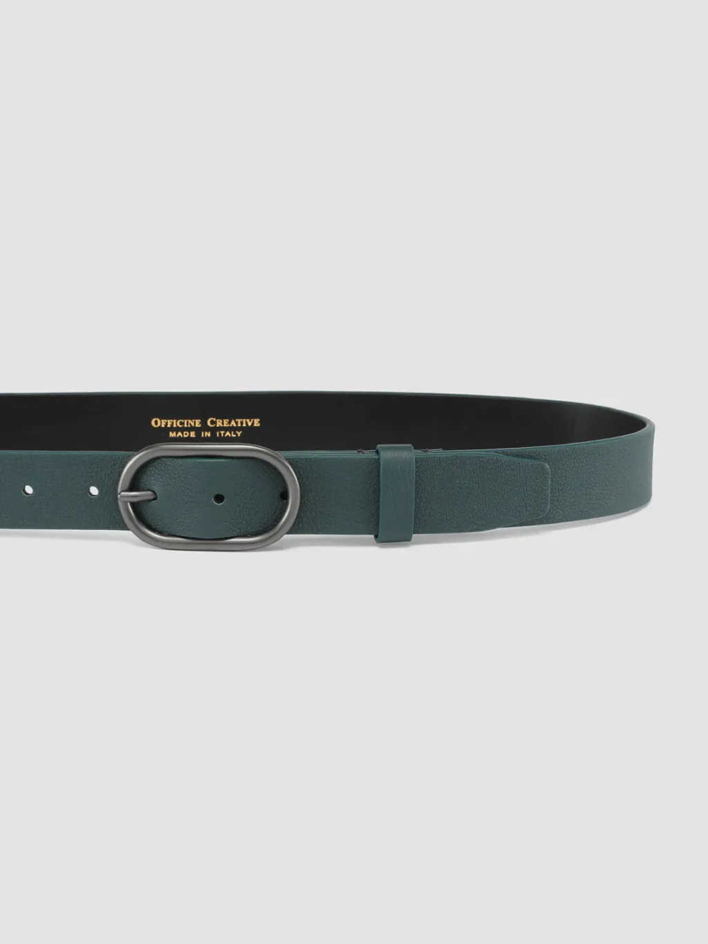 Officine Creative OC STRIP 047 - Green Leather Belt