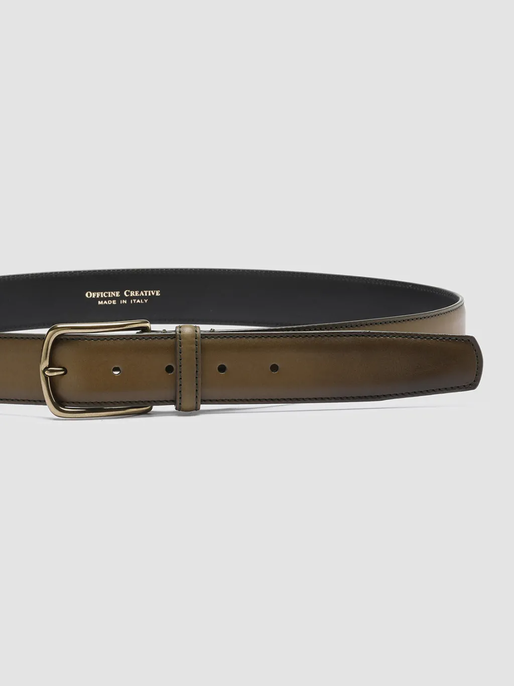 Officine Creative OC STRIP 04 - Green Leather Belt