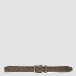 Women Officine Creative OC STRIP 29 - Green Woven Leather Belt