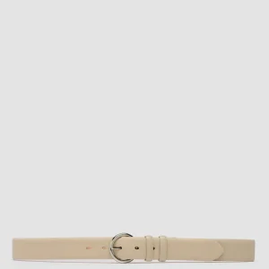 Women Officine Creative OC STRIP 065 - Ivory Leather Belt
