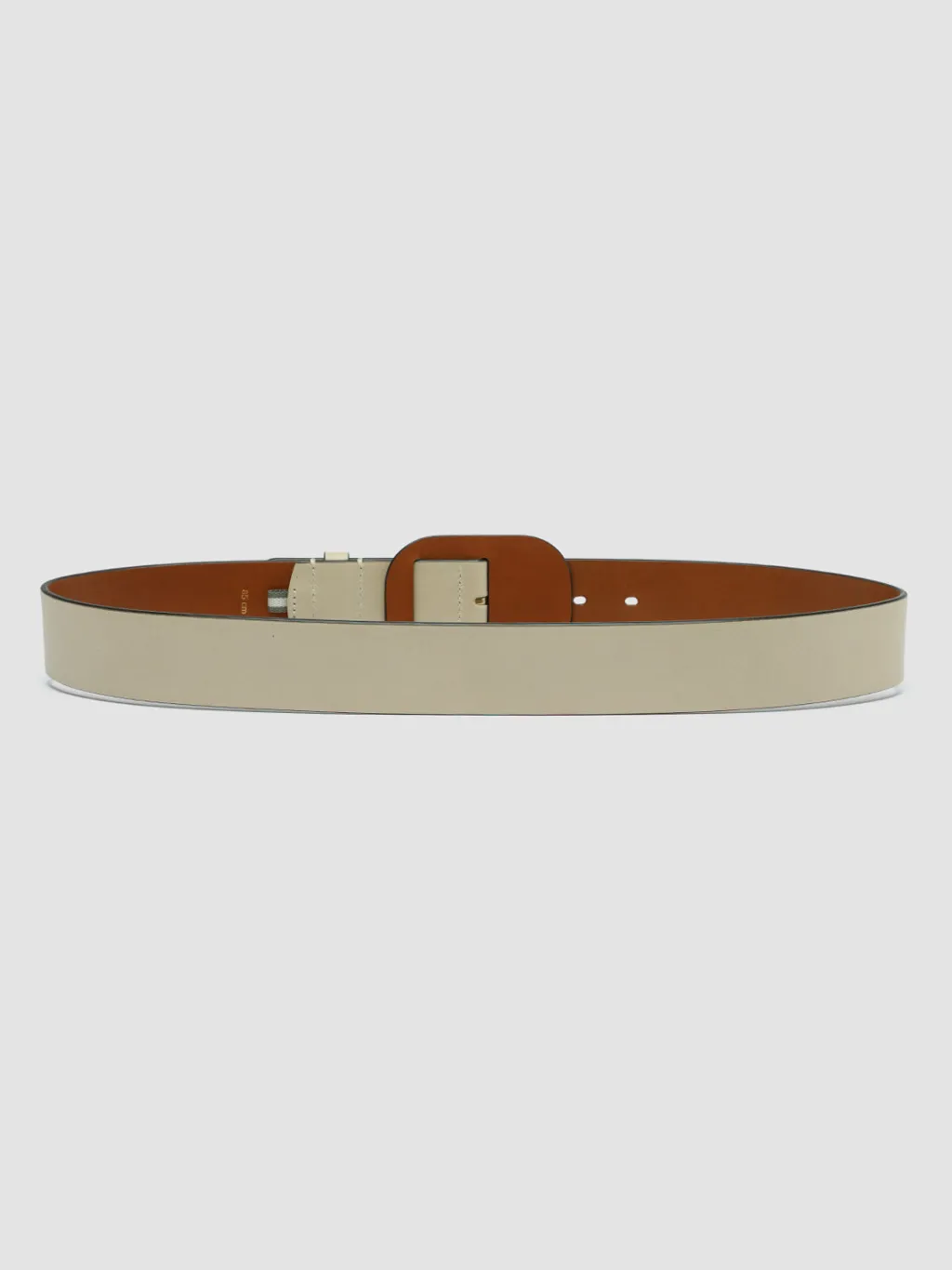 Women Officine Creative OC STRIP 058 - Ivory Leather Belt