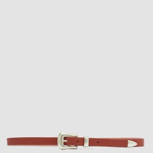 Women Officine Creative OC STRIP 066 - Red Nappa Leather Belt