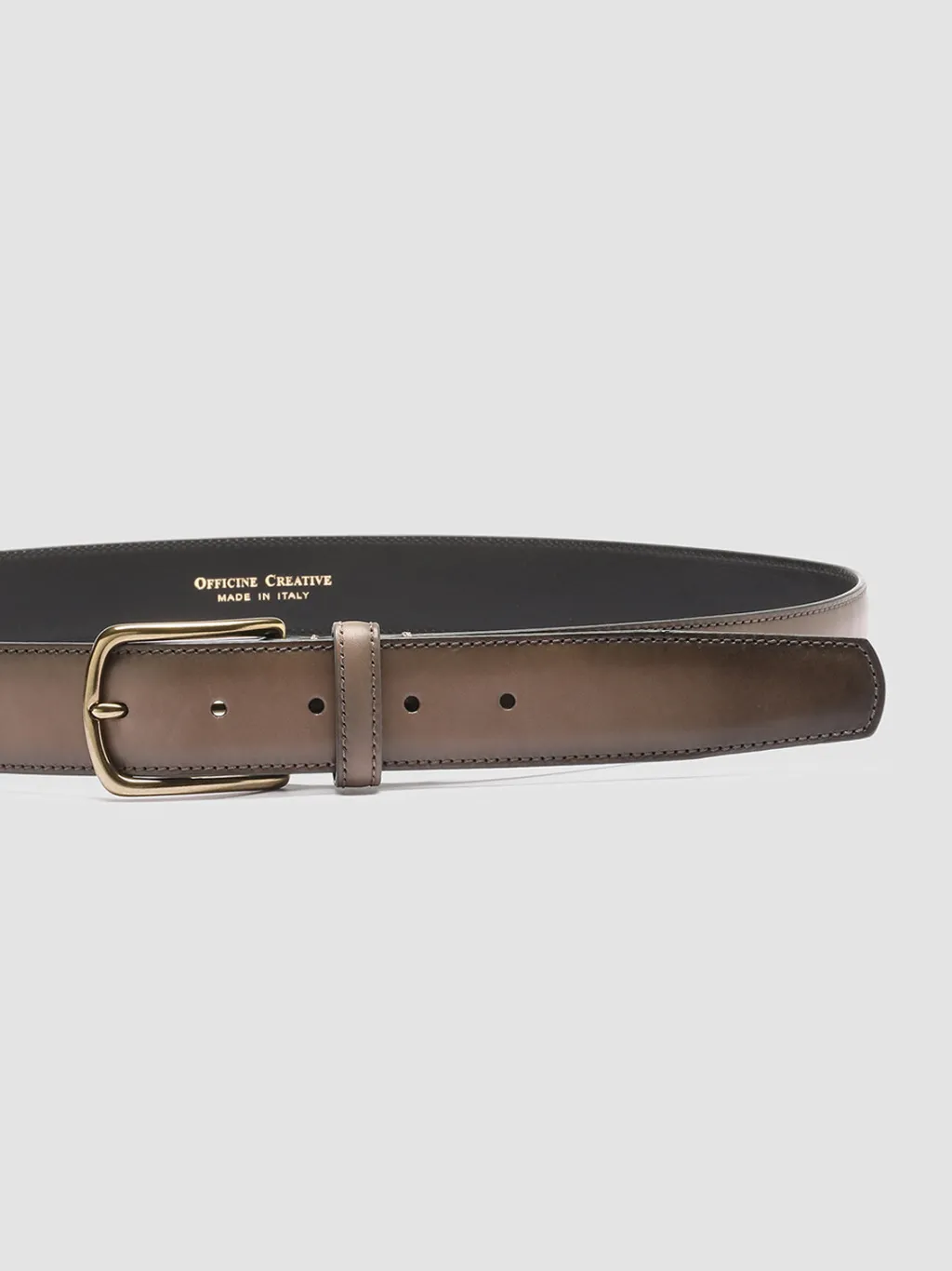 Officine Creative OC STRIP 04 - Taupe Leather Belt