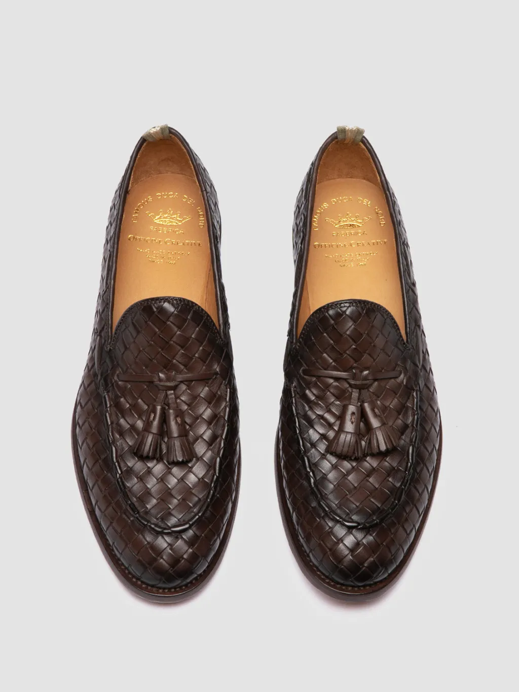 Officine Creative OPERA 004 - Brown Leather Tassel Loafers