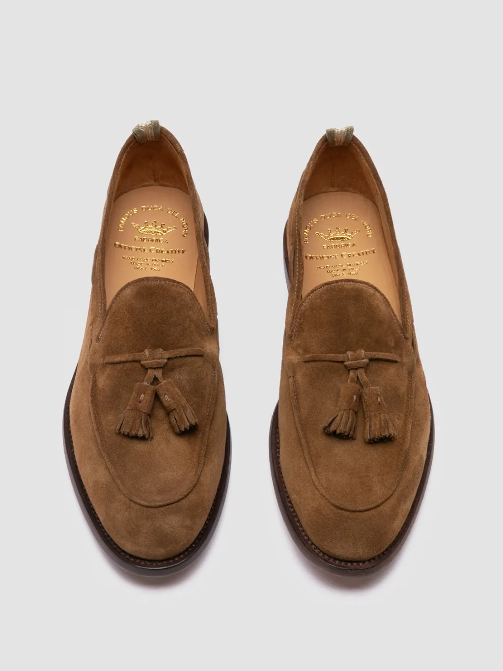 Officine Creative OPERA 002 - Brown Suede Tassel Loafers