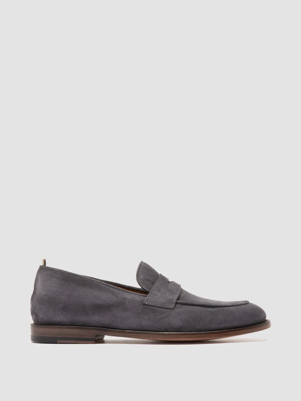 Officine Creative OPERA 001 - Grey Suede Penny Loafers