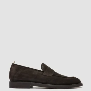 Officine Creative OPERA FLEXI 101 - Brown Suede Penny Loafers