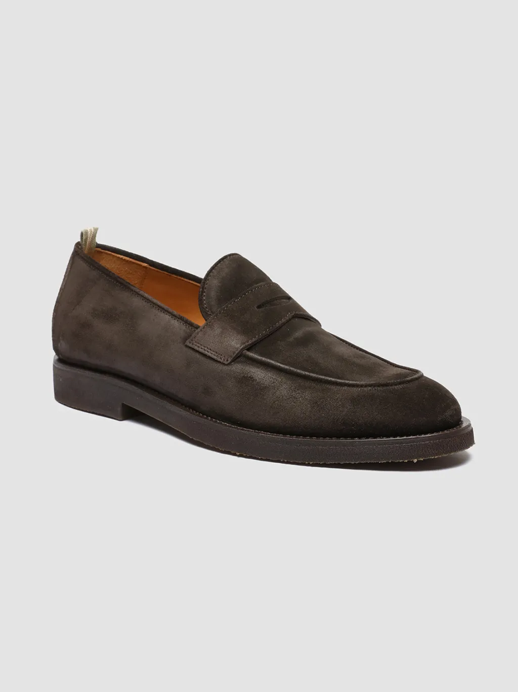 Officine Creative OPERA FLEXI 101 - Brown Suede Penny Loafers