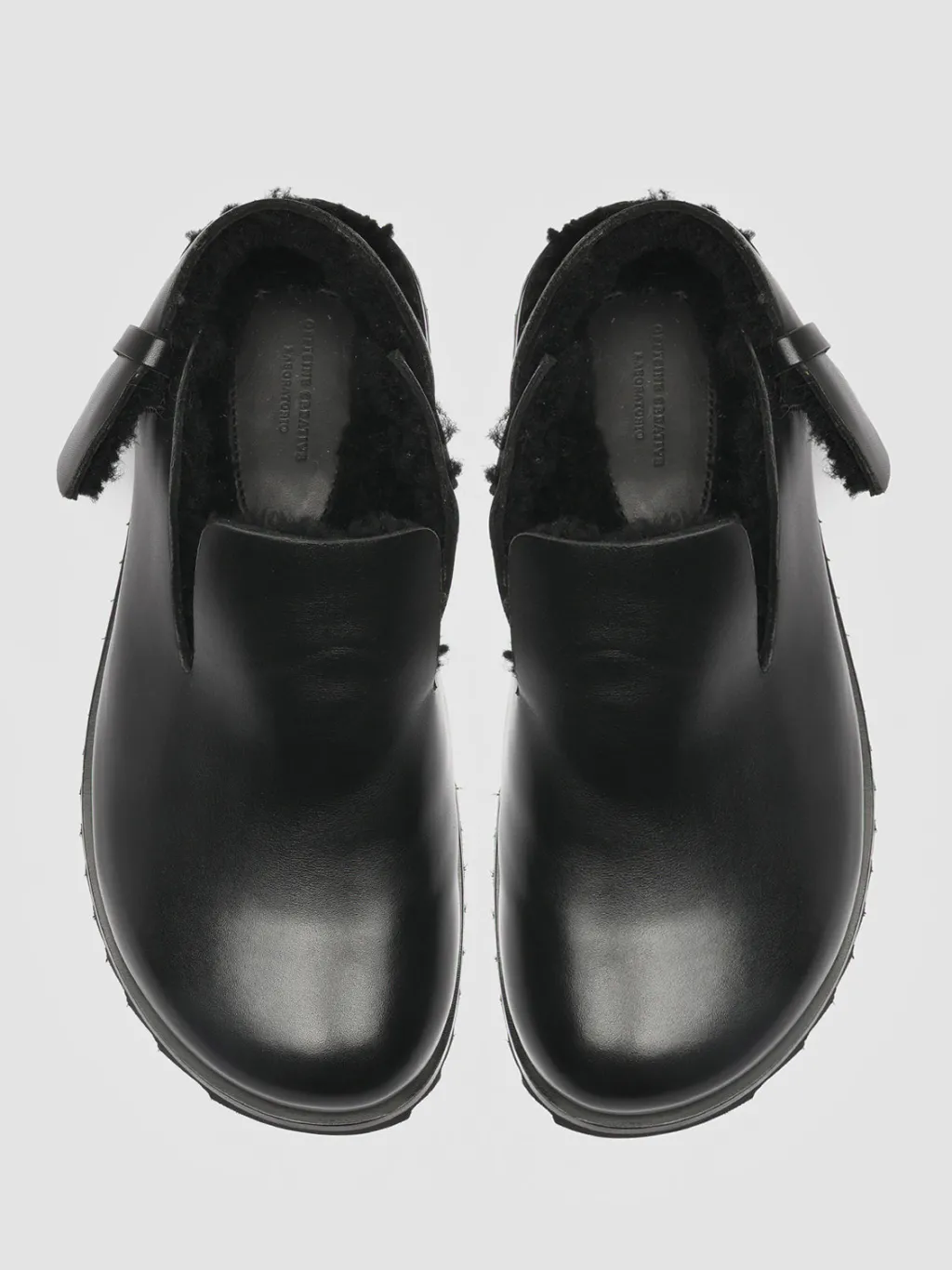 Women Officine Creative PELAGIE D’HIVER 004 - Leather And Shearling Slingback Pumps