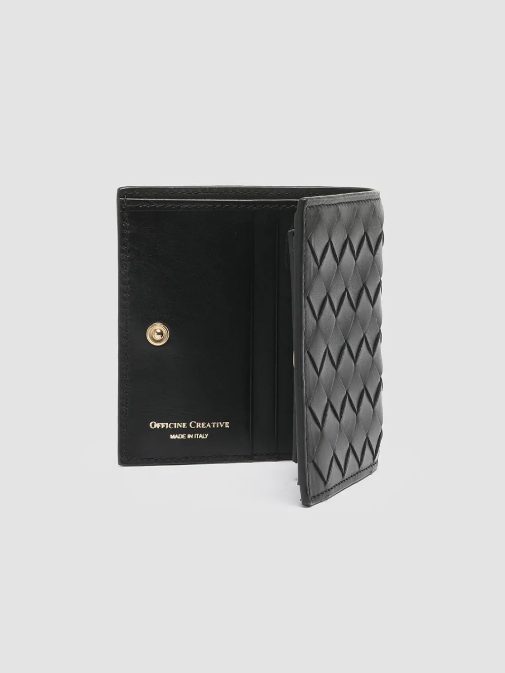 Women Officine Creative POCHE 111 - Woven Leather Bifold Wallet
