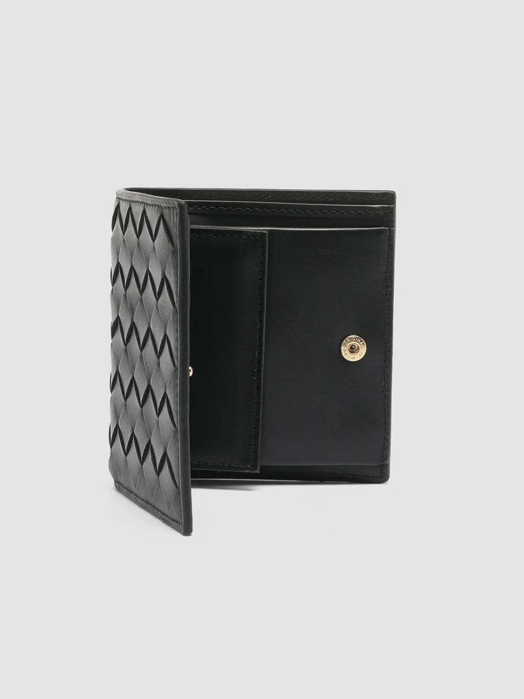 Women Officine Creative POCHE 111 - Woven Leather Bifold Wallet