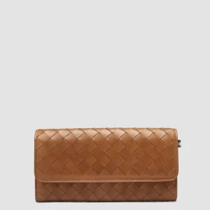 Women Officine Creative POCHE 109 - Brown Woven Leather Wallet