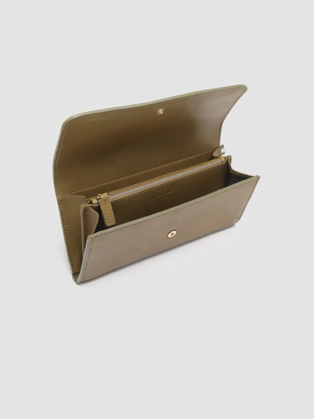 Women Officine Creative POCHE 09 - Green Nappa Leather Wallet