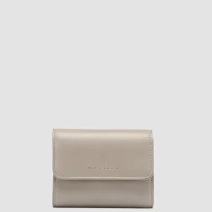 Women Officine Creative POCHE 10 -  Grey Nappa Leather Trifold Wallet