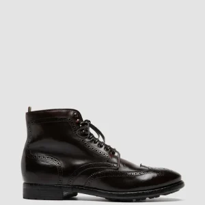 Officine Creative PRINCE 612 - Brown Leather Ankle Boots
