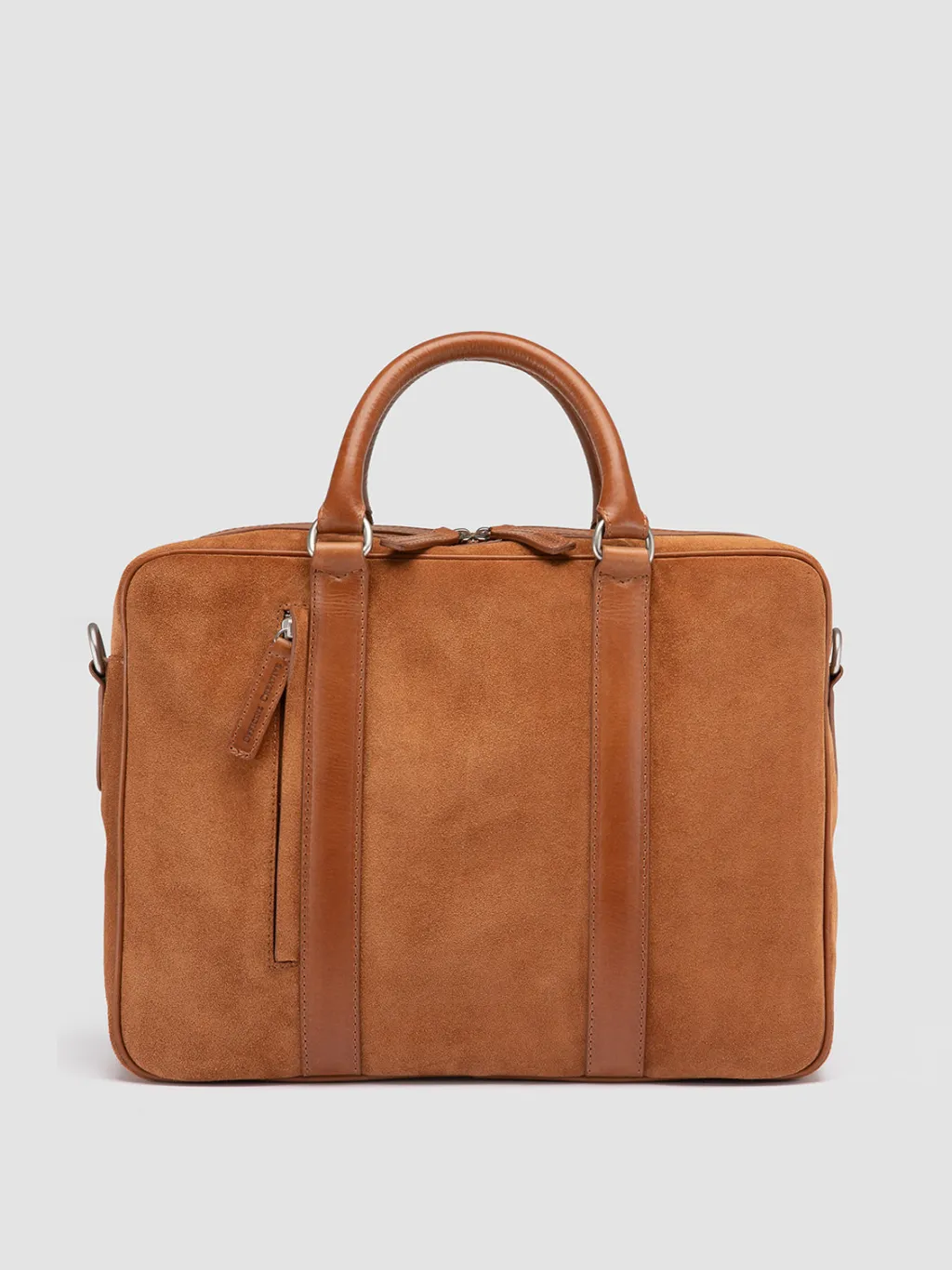 Officine Creative QUENTIN 010 - Brown Suede And Leather Bag
