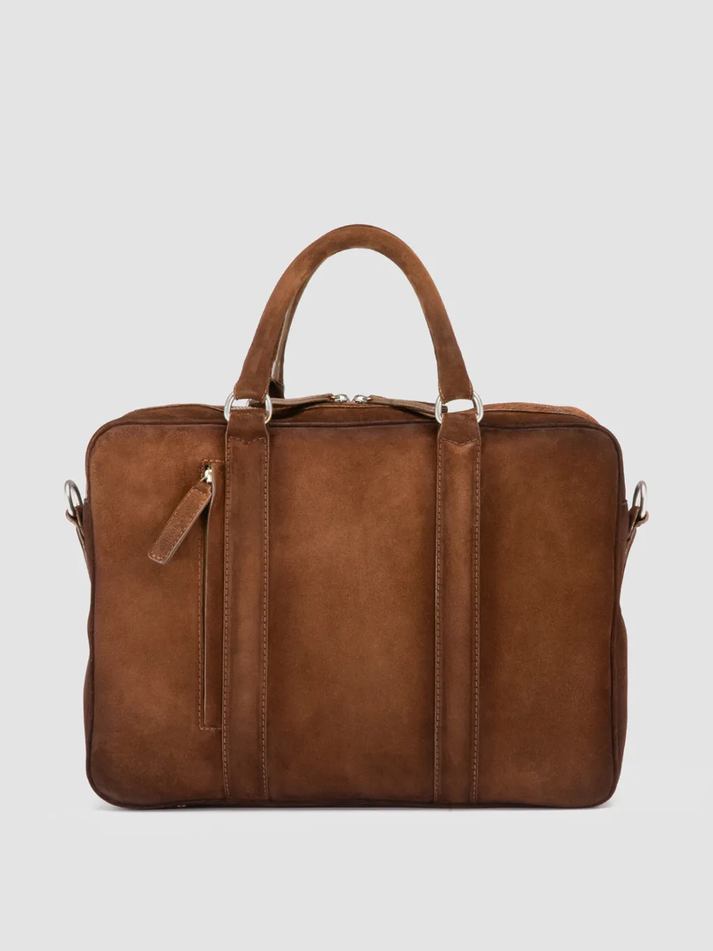 Officine Creative QUENTIN 010 - Brown Suede Bag