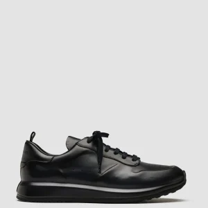 Officine Creative RACE LUX 003 - Blue Nappa Leather Sneakers