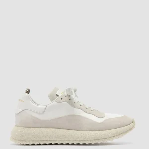 Women Officine Creative RACE RUBREX 101 - White Leather And Suede Low Top Sneakers