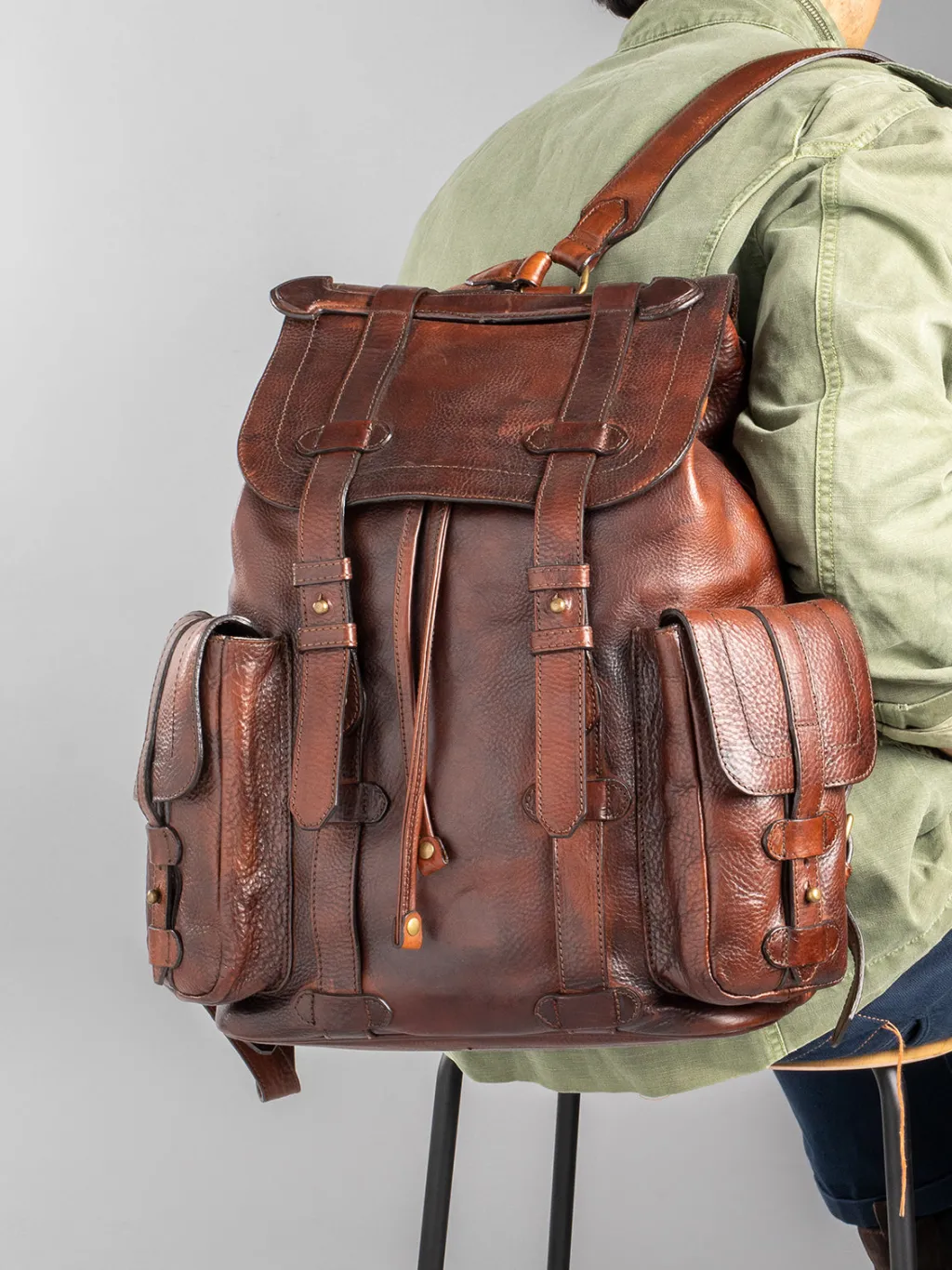 Women Officine Creative RARE 27 - Brown Leather Backpack