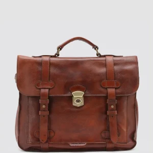 Officine Creative RARE 26 - Brown Leather BriefCase