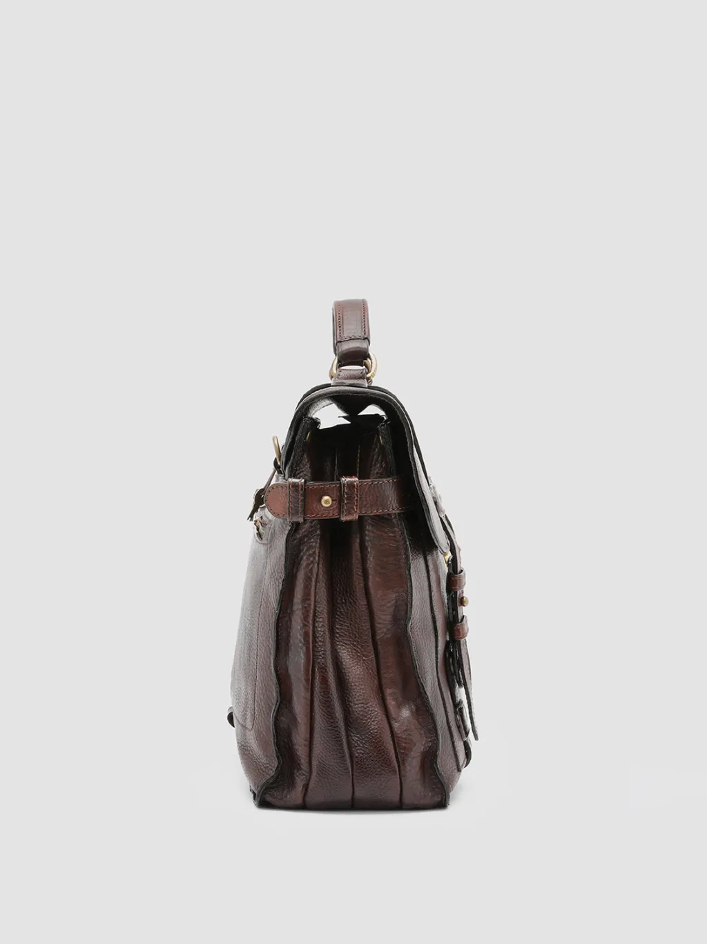 Officine Creative RARE 26 - Brown Leather BriefCase
