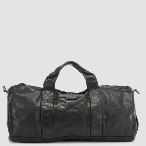 Officine Creative RECRUIT 007 - Black Leather Travel Bag