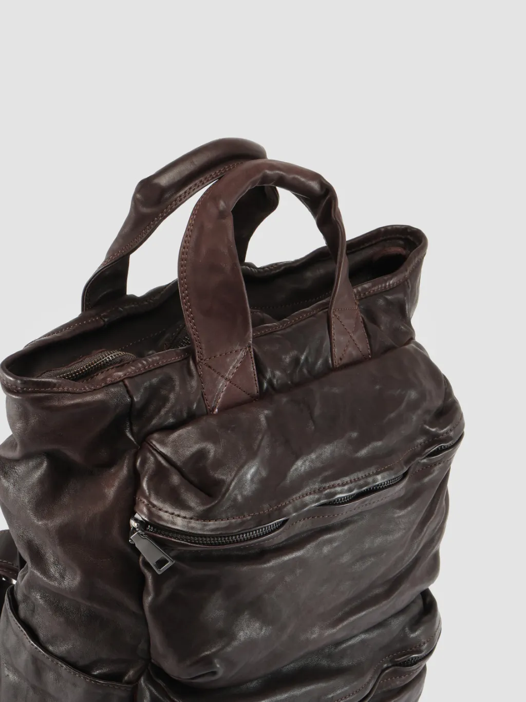 Women Officine Creative RECRUIT 014 - Brown Leather Backpack