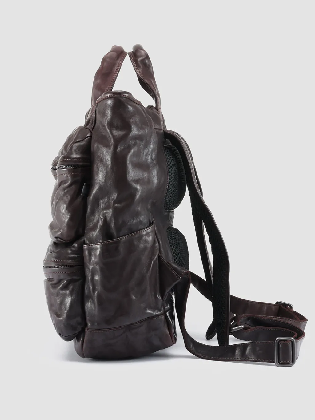 Women Officine Creative RECRUIT 014 - Brown Leather Backpack