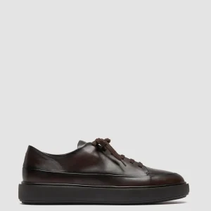 Officine Creative RELEASE 001 - Brown Leather Low Top Sneakers