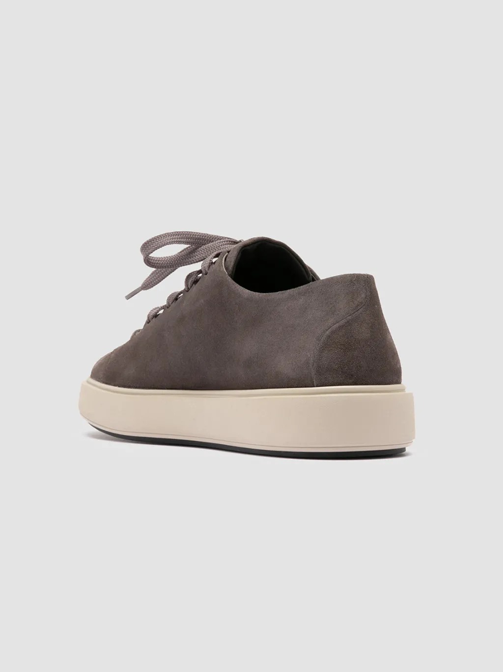Officine Creative REMASTER 001 - Grey Suede Low Top Sneakers