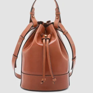 Women Officine Creative SADDLE 08 - Brown Leather Bucket Bag