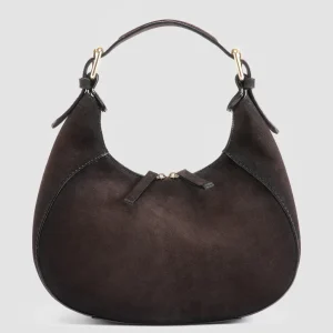 Women Officine Creative SADDLE 022 - Brown Suede Handle Bag