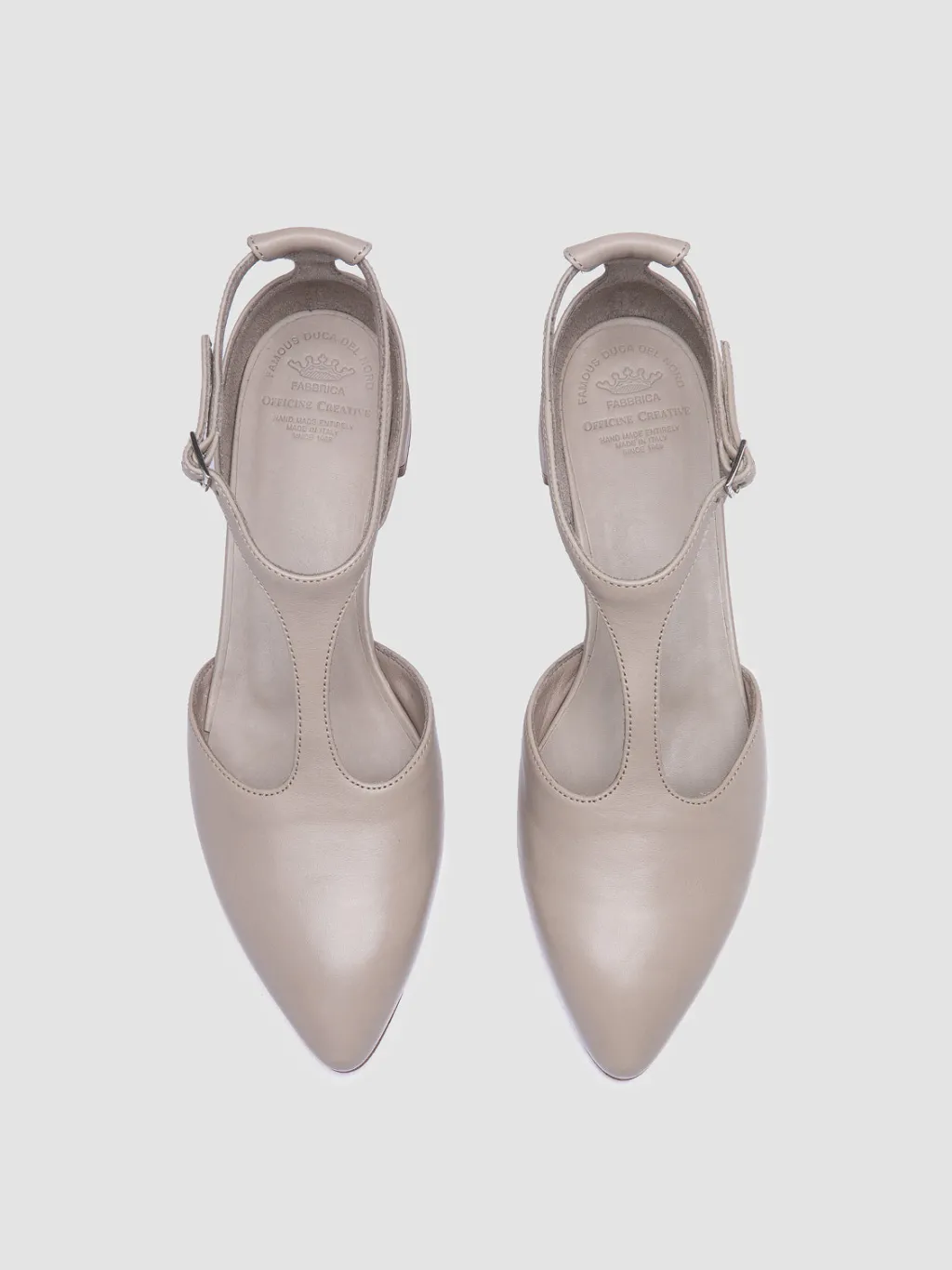 Women Officine Creative SAGE 103 - Ivory Leather T-Bar Shoes