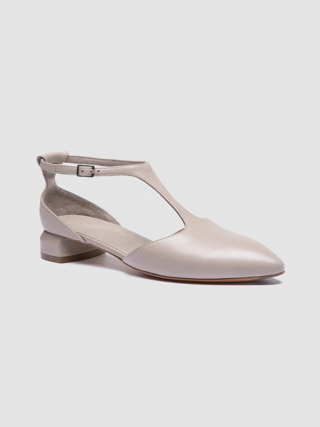 Women Officine Creative SAGE 103 - Ivory Leather T-Bar Shoes