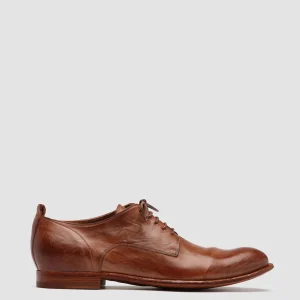 Officine Creative STEREO 003 - Brown Leather Derby Shoes